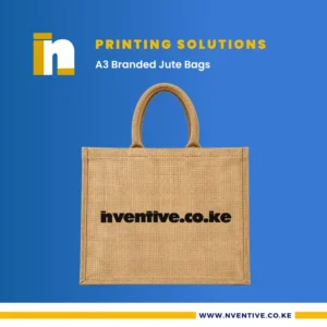 A3 Branded Jute Bags at Nventive Communication Printing Solutions