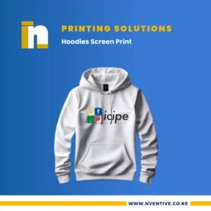 Buy Custom Printed Hoodies in Kenya at KES 2,000. Premium quality fabric, full-color print, nationwide & East Africa delivery. Order from Nventive Communication today!