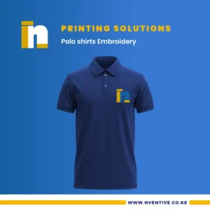 Polo shirts Embroidery at Nventive Communication Printing Solutions