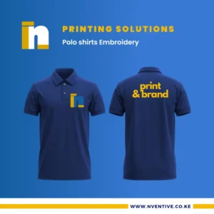 Polo shirts Embroidery at Nventive Communication Printing Solutions