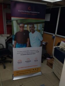 Roll up Banner at nventive communication print shop