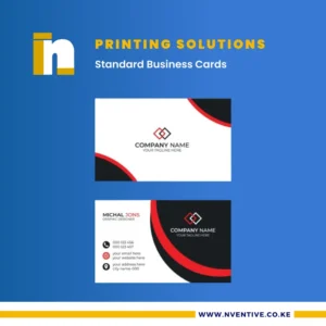 Standard Business Cards Printing at Nventive Communication Printing Solutions