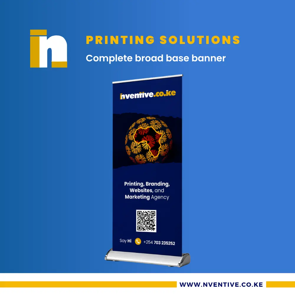 Roll up Banner 2 broad base banner Printing at Nventive Communication Printing Solutions