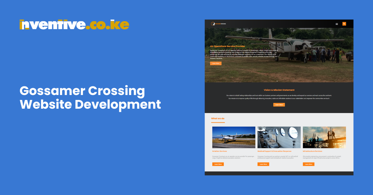 Gossamer Crossing Website Development