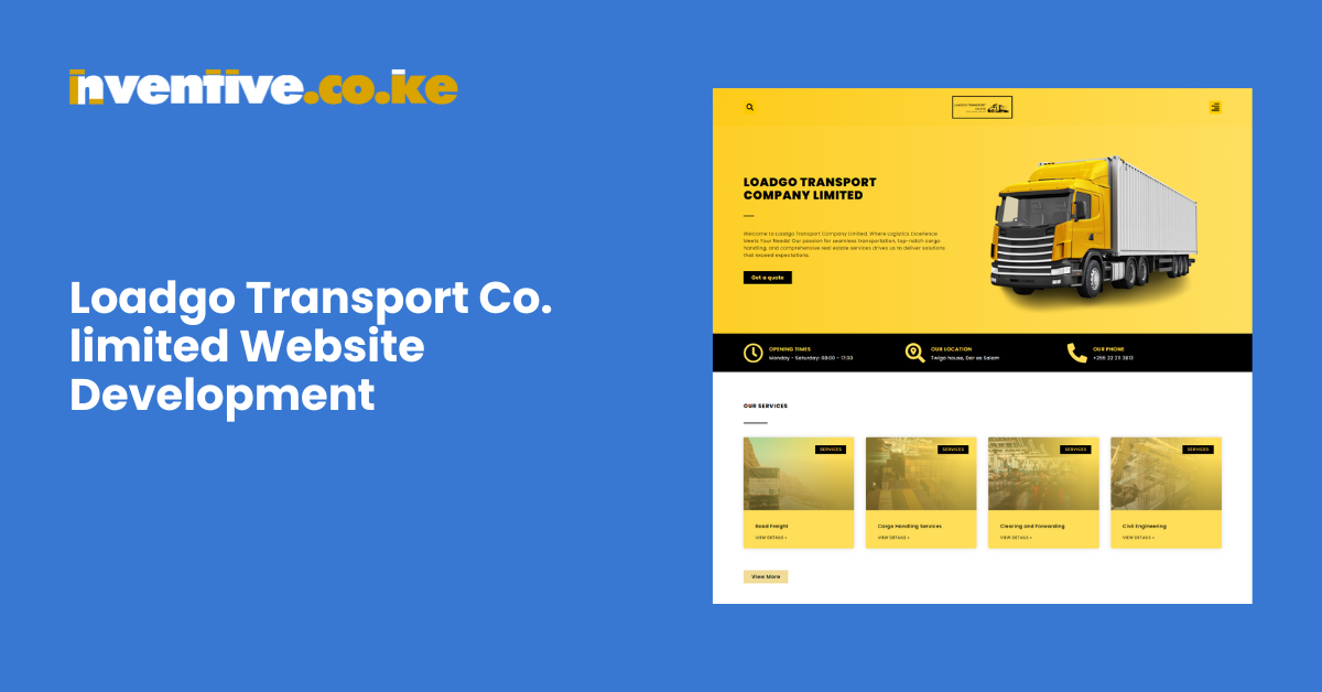 Loadgo Transport Co. limited Website Development by Nventive Communication