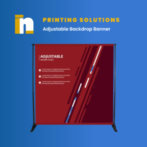 Adjustable Backdrop Banner Printing at Nventive Communication Printing Solutions
