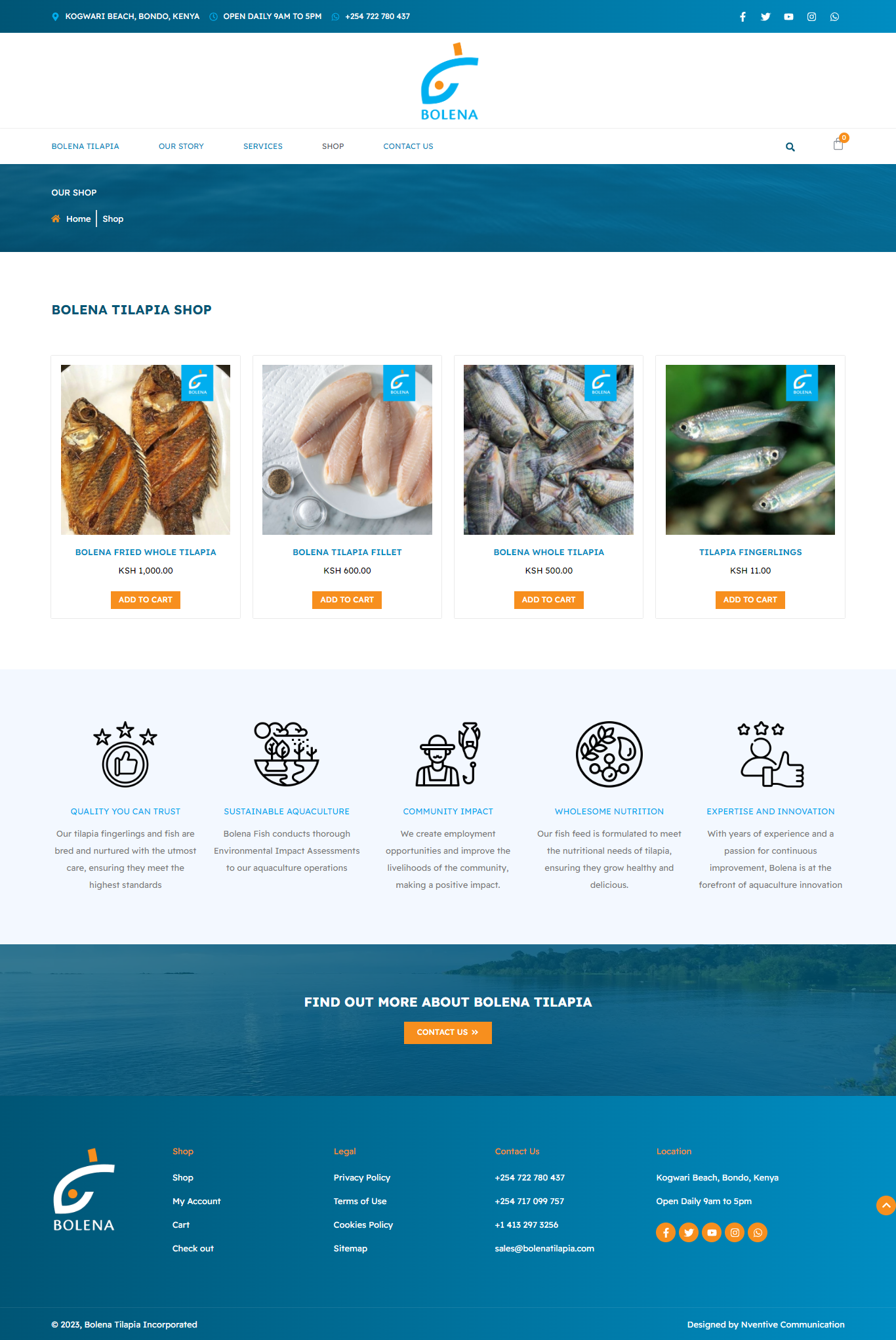 Bolena Tilapia Website Development by Nventive Communication 3