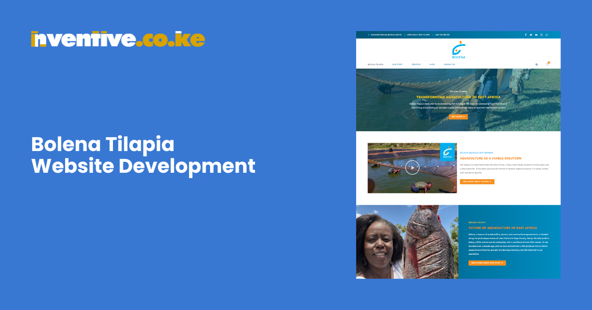 Bolena Tilapia Website Development by Nventive Communication
