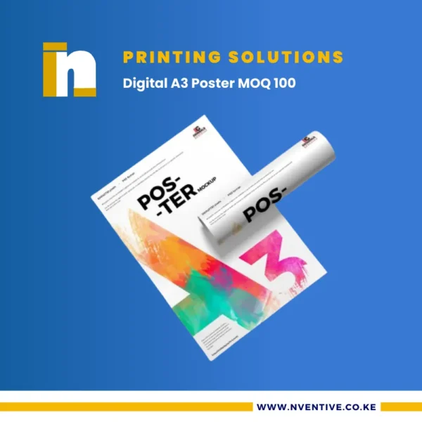 Digital A3 Poster Printing at Nventive Communication Printing Solutions