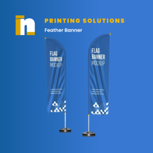 Feather Banner Printing at Nventive Communication Printing Solutions