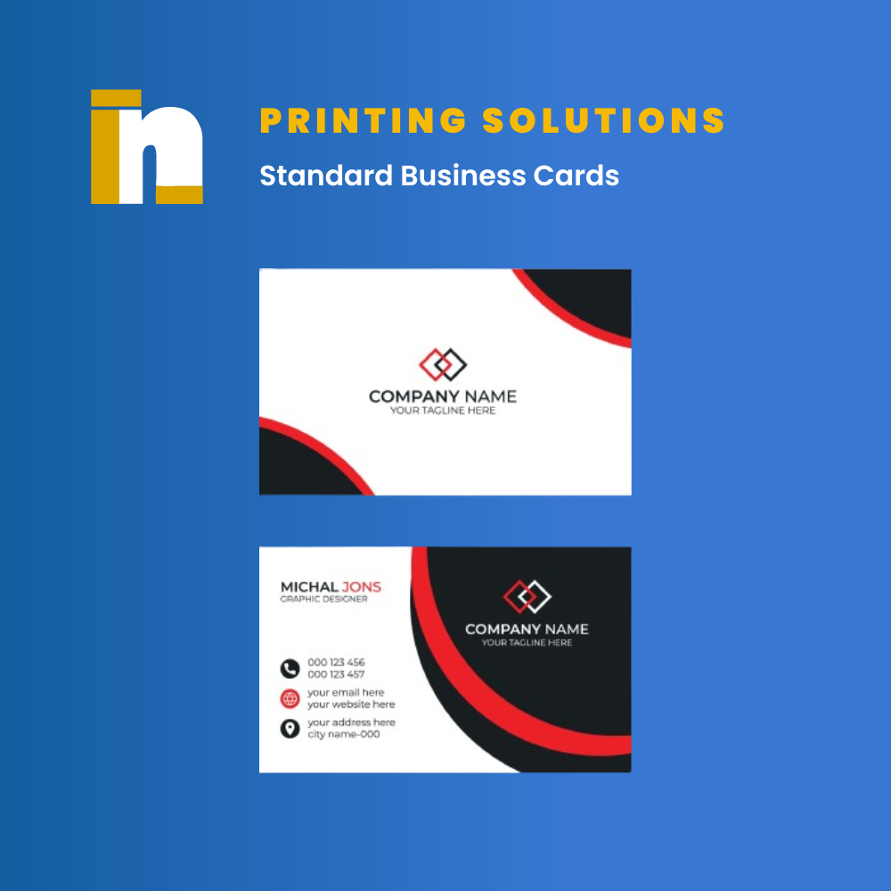 Standard Business Cards Printing at Nventive Communication Printing Solutions