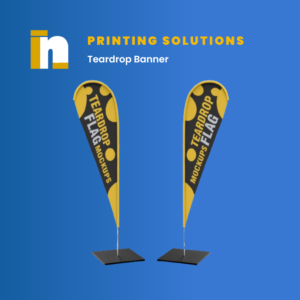 Teardrop Banner Printing at Nventive Communication Printing Solutions