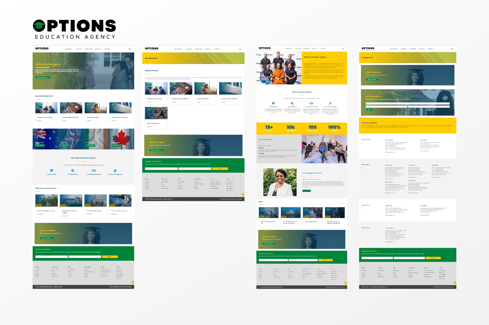 Options Education Agency Website Development and Design