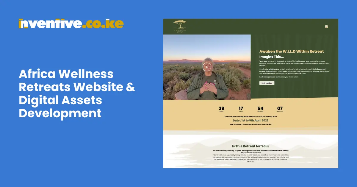 Africa Wellness Safaris Website and Digital Assets Development