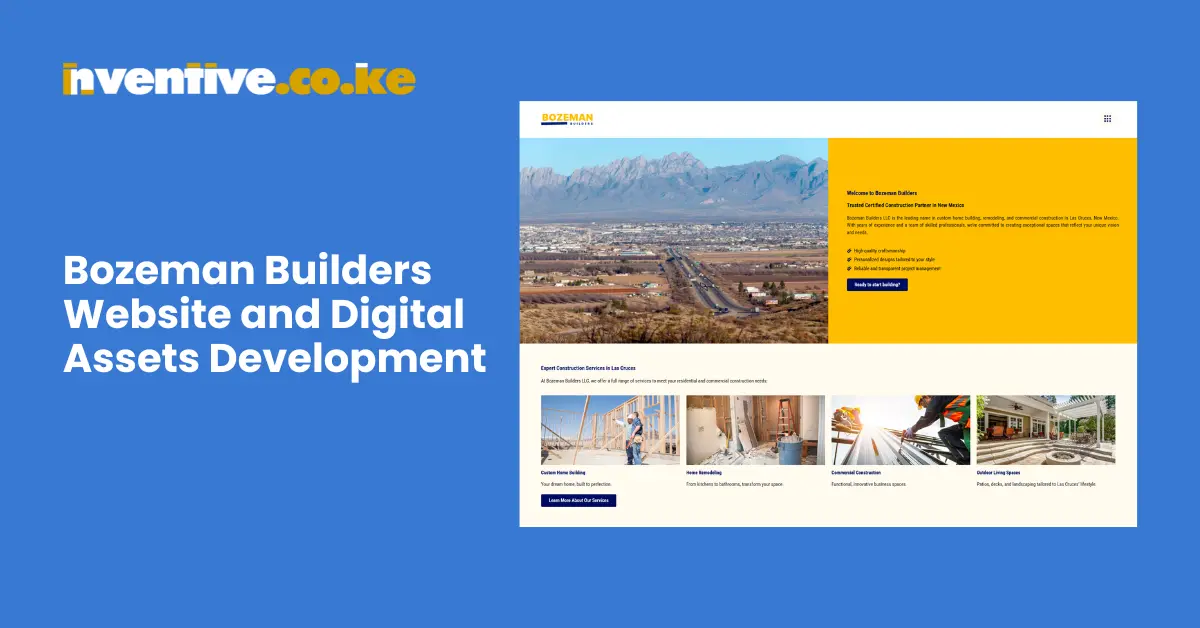 Bozeman Builders Website and Digital Assets Development