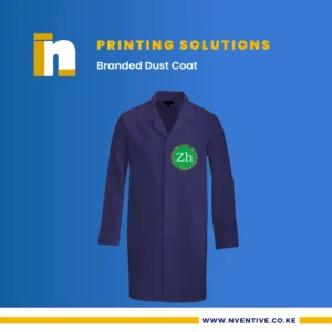 Quality Custom Branded Dust Coat at Nventive Communication MOQ 10