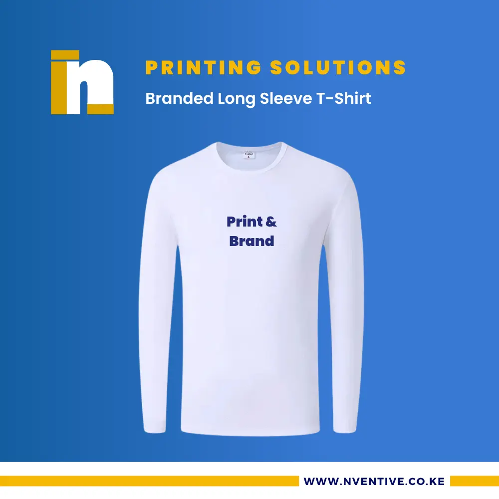Long Sleeve T-Shirt 1 Branded Long Sleeve T-Shirt at Nventive Communication Printing Solutions