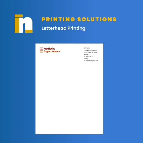 Letterhead Printing on Conqueror Paper – Nventive Communication