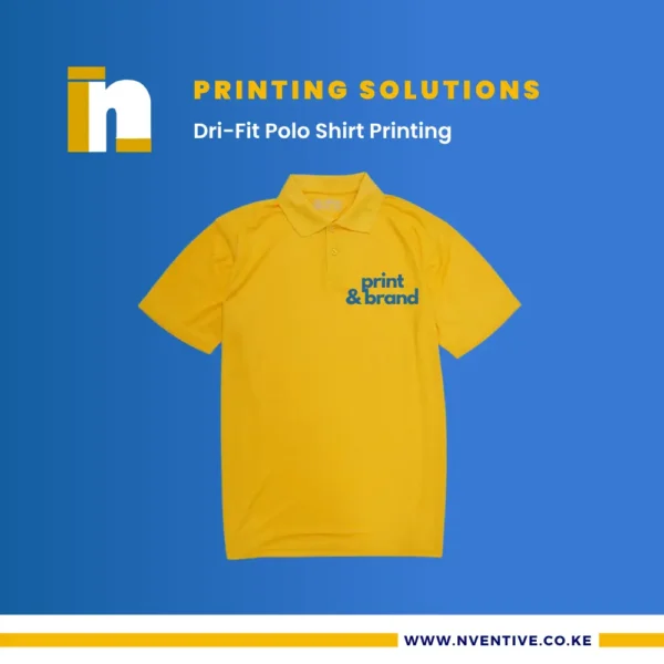 Custom Dri-Fit Polo Shirt Printing at Nventive Communication Printing Solutions
