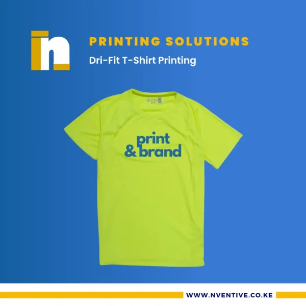 Custom Dri-Fit T-Shirt Printing at Nventive Communication Printing Solutions