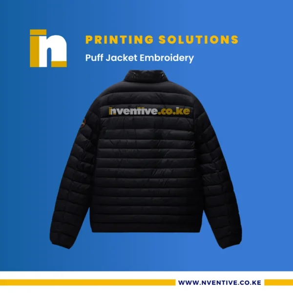 Puff Jacket Sample Quality Embroidered Puff Jacket | At Nventive MOQ 3