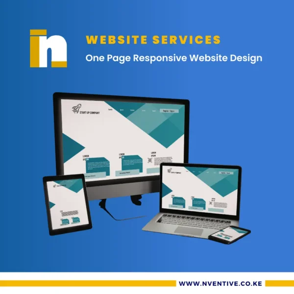 Quality One Page Responsive Website Design By Nventive Communication