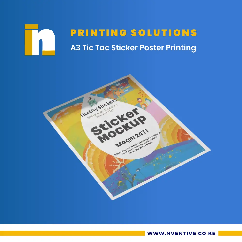 A3 Tic Tac Sticker Poster Printing 1 A3 Tic Tac Sticker Poster Printing at Nventive Communication Printing Solutions