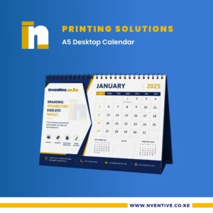 A5 Desktop Calendar Printing at Nventive Communication Printing Solutions