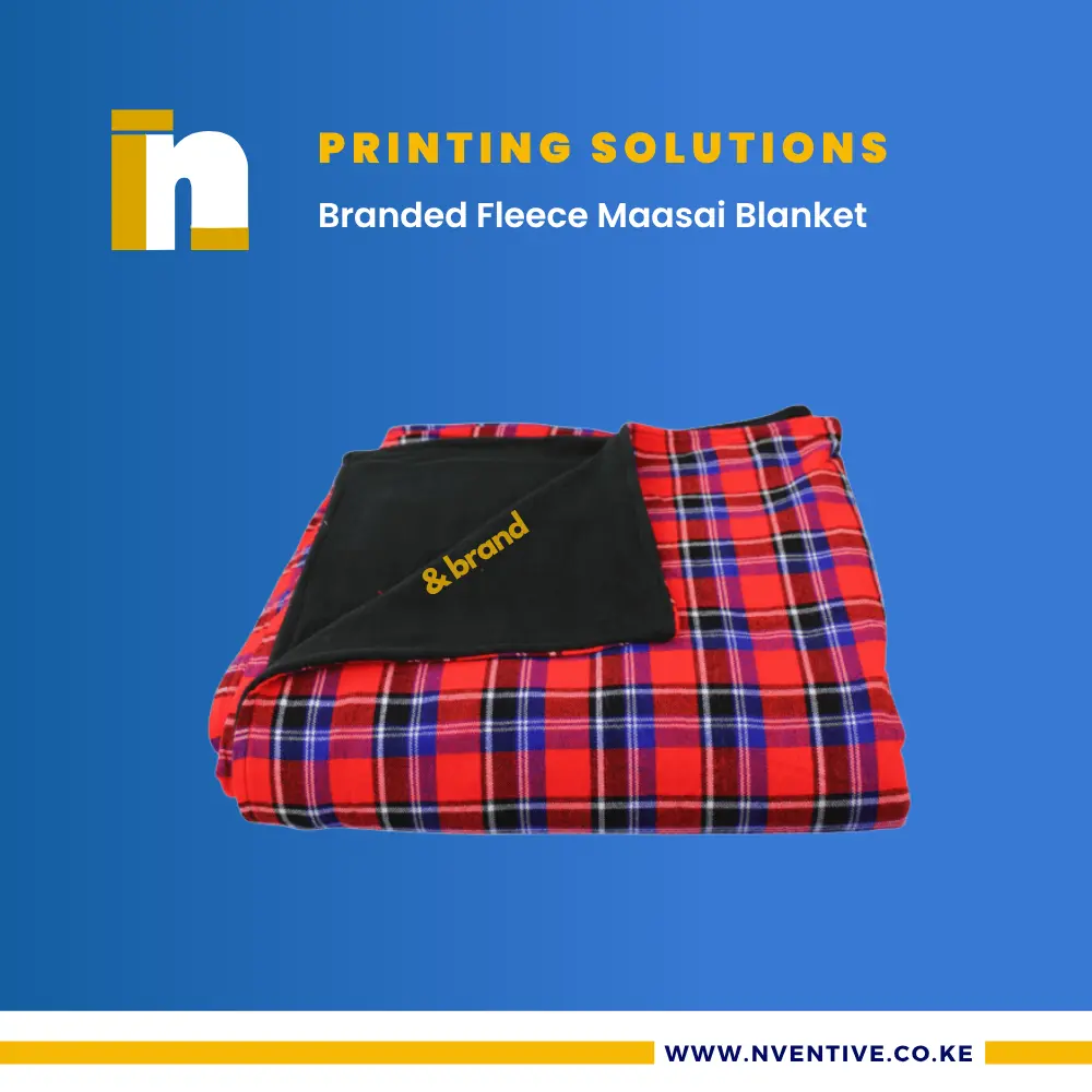 Maasai Blankets 1 Branded Fleece Maasai Blanket at Nventive Communication Printing Solutions