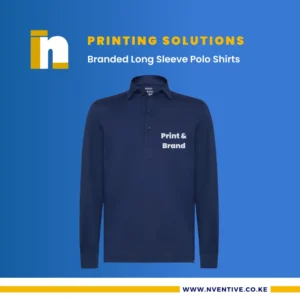 Branded Long Sleeve Polo Shirts