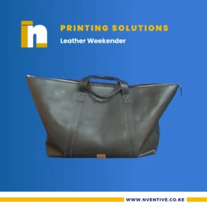 Leather Weekender at Nventive Communication Printing Solutions
