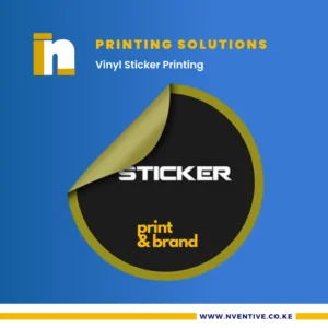 Vinyl Sticker Printing at Nventive Communication Printing Solutions