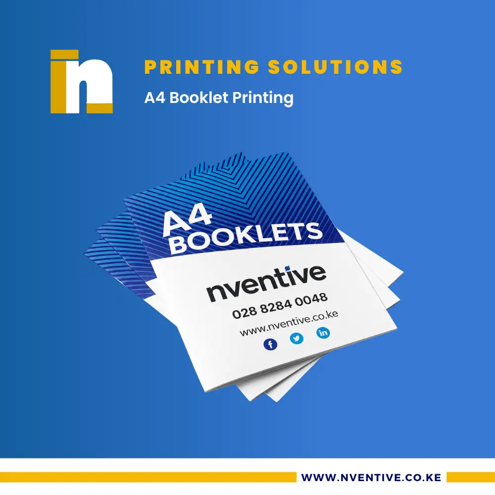 A4 Booklet Printing 1 A4 Booklet Printing at Nventive Communication Printing Solutions