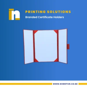 Branded Certificate Holders at Nventive Communication Printing Solutions